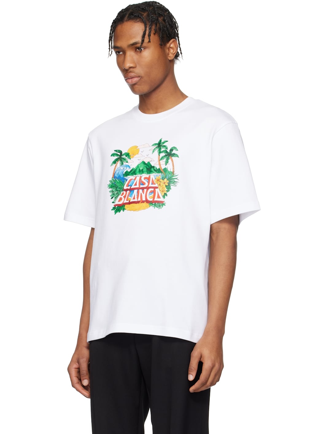 White 'Casa' Beach Wave T-shirt - 4