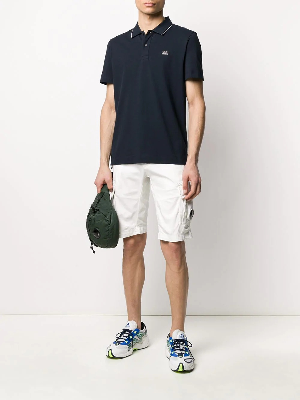 logo cargo shorts - 2