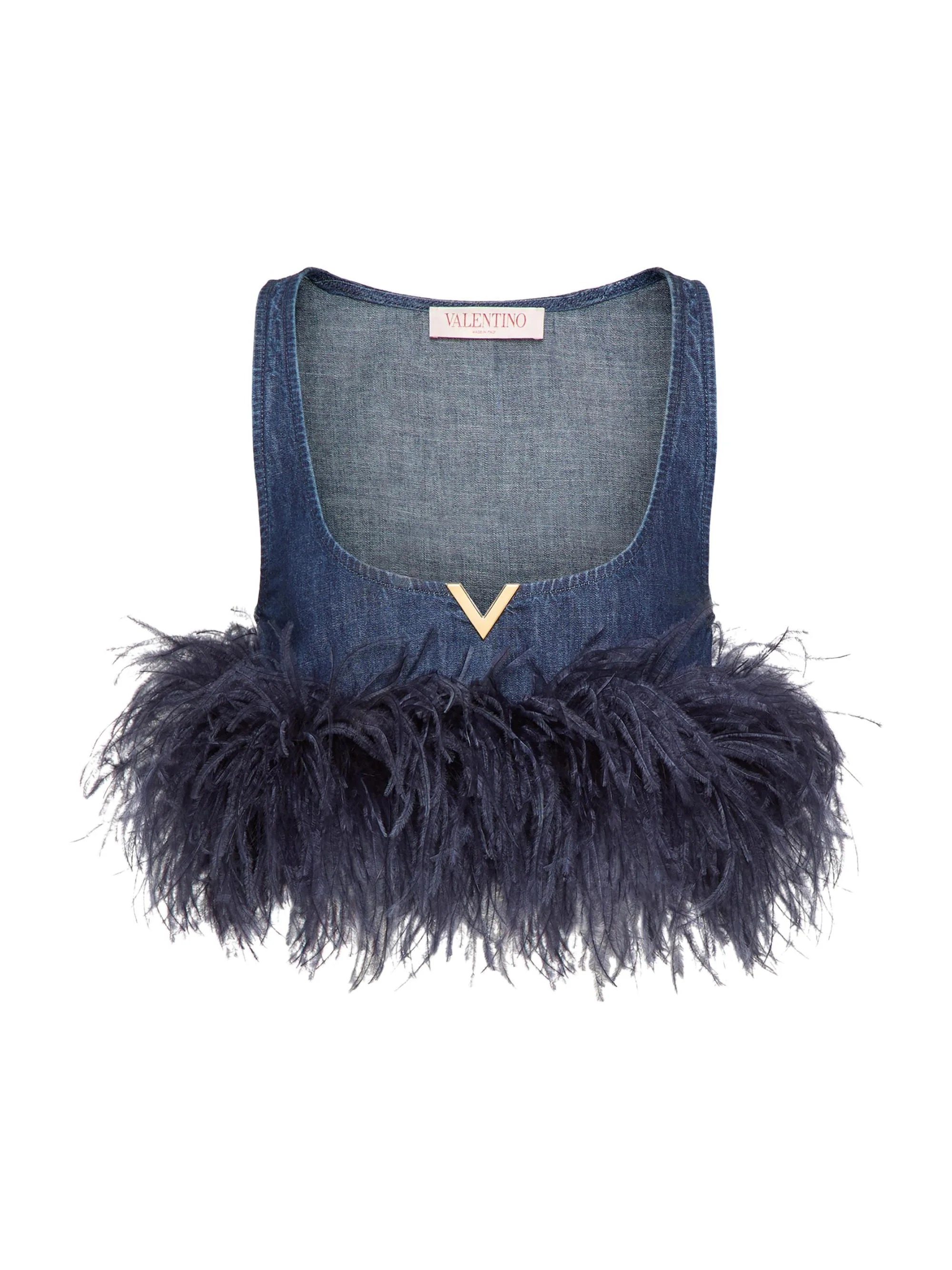 Women's Chambray Denim Top - Denim - 1