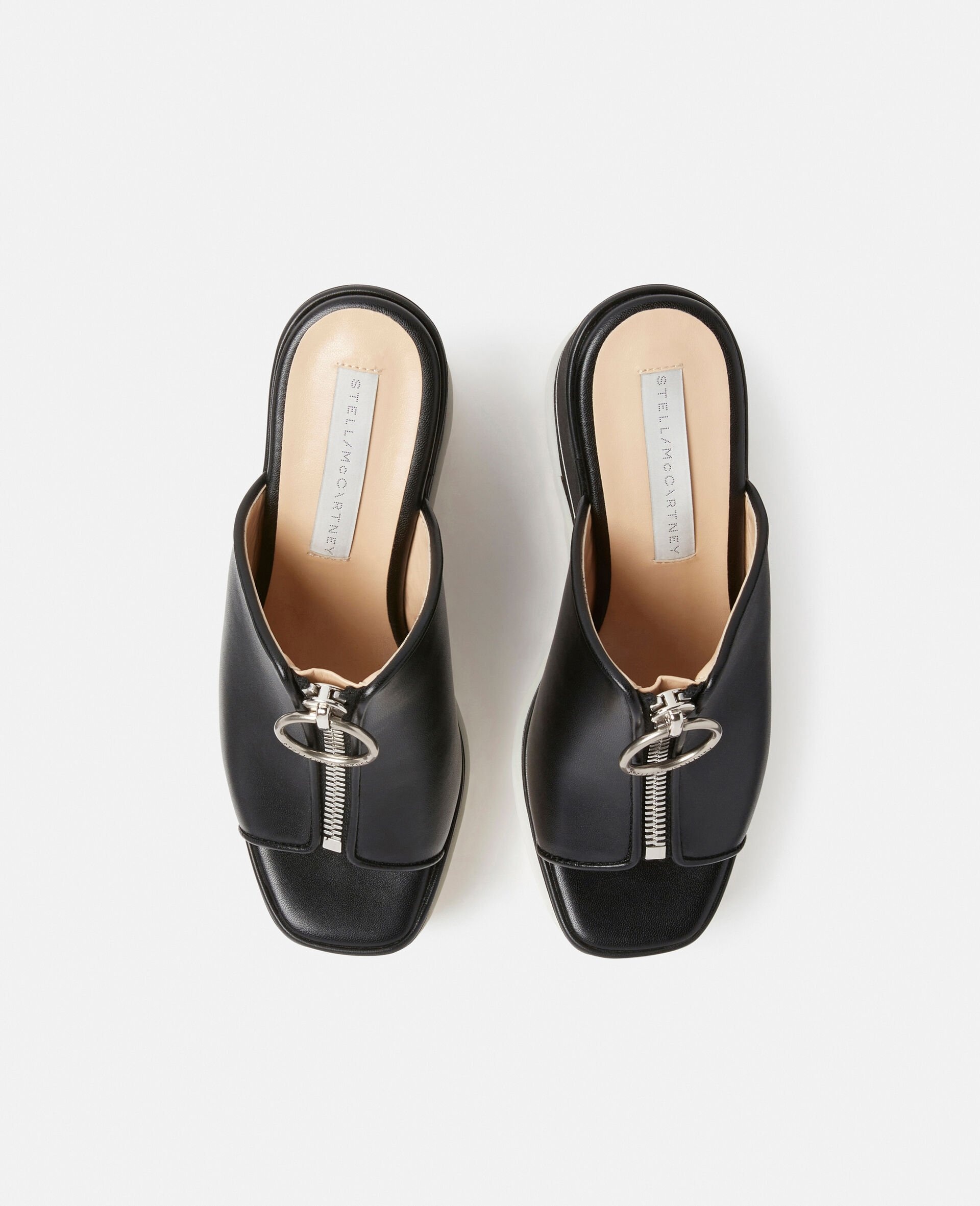 Sneak-Elyse Zip Slide Wedge Sandals - 3