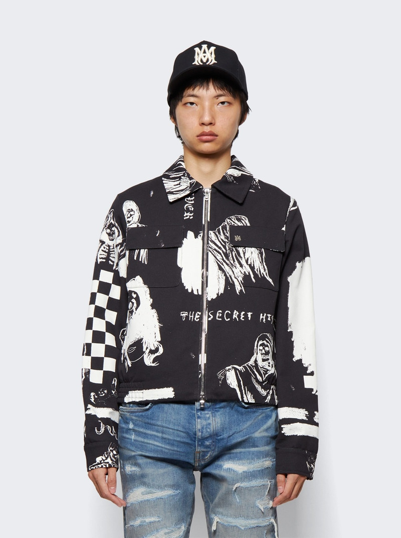 X Wes Lang Sketch Blouson Black And White 3