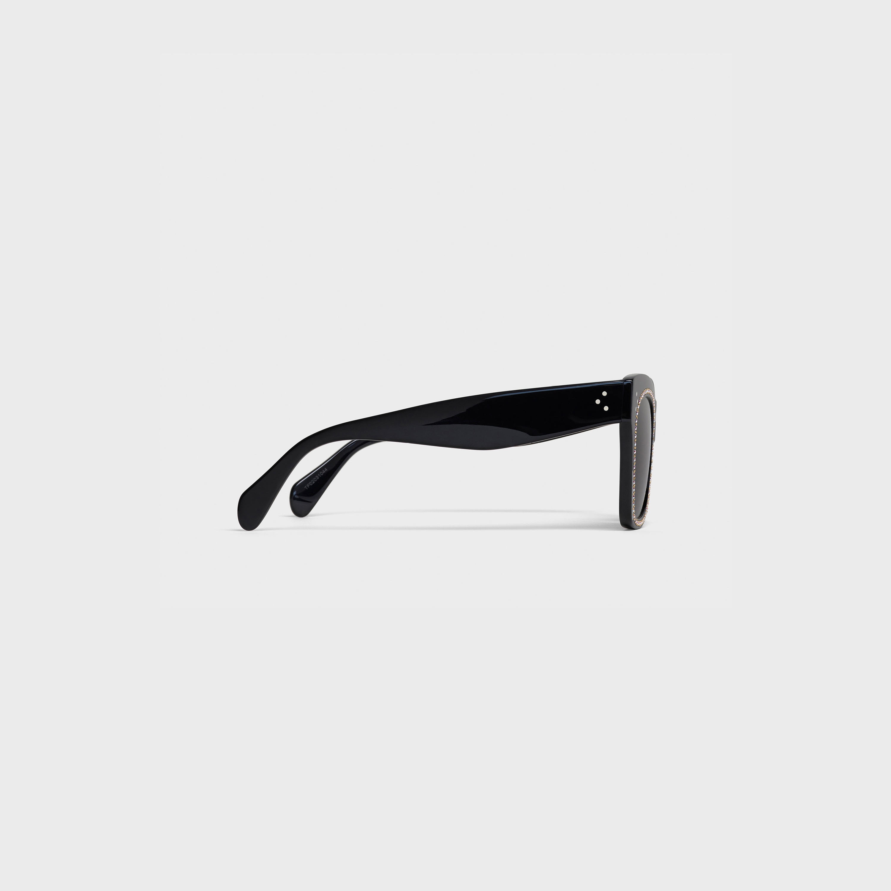 CAT EYE S004 SUNGLASSES IN ACETATE WITH CRYSTALS AND METAL - 3