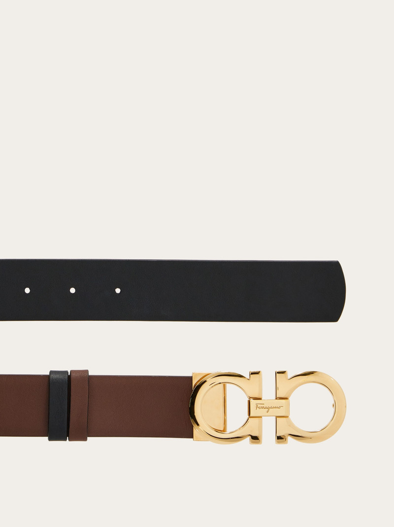 FERRAGAMO Reversible and adjustable Gancini belt outlook
