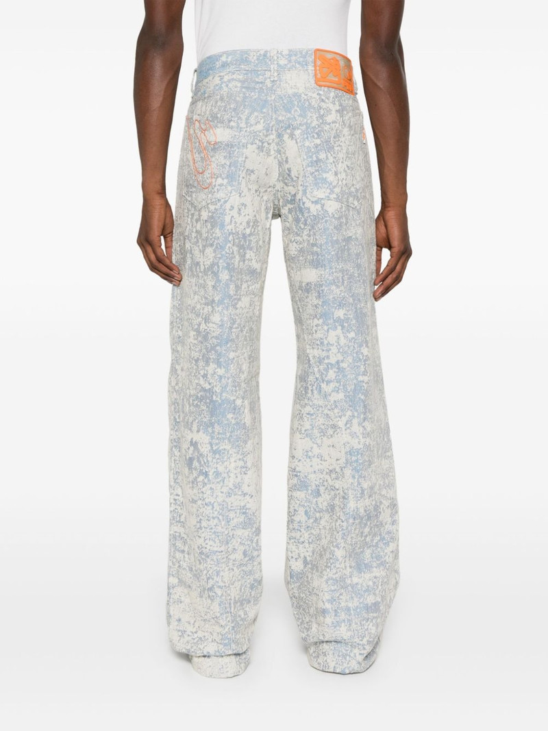 dust-effect straight-leg jeans 4