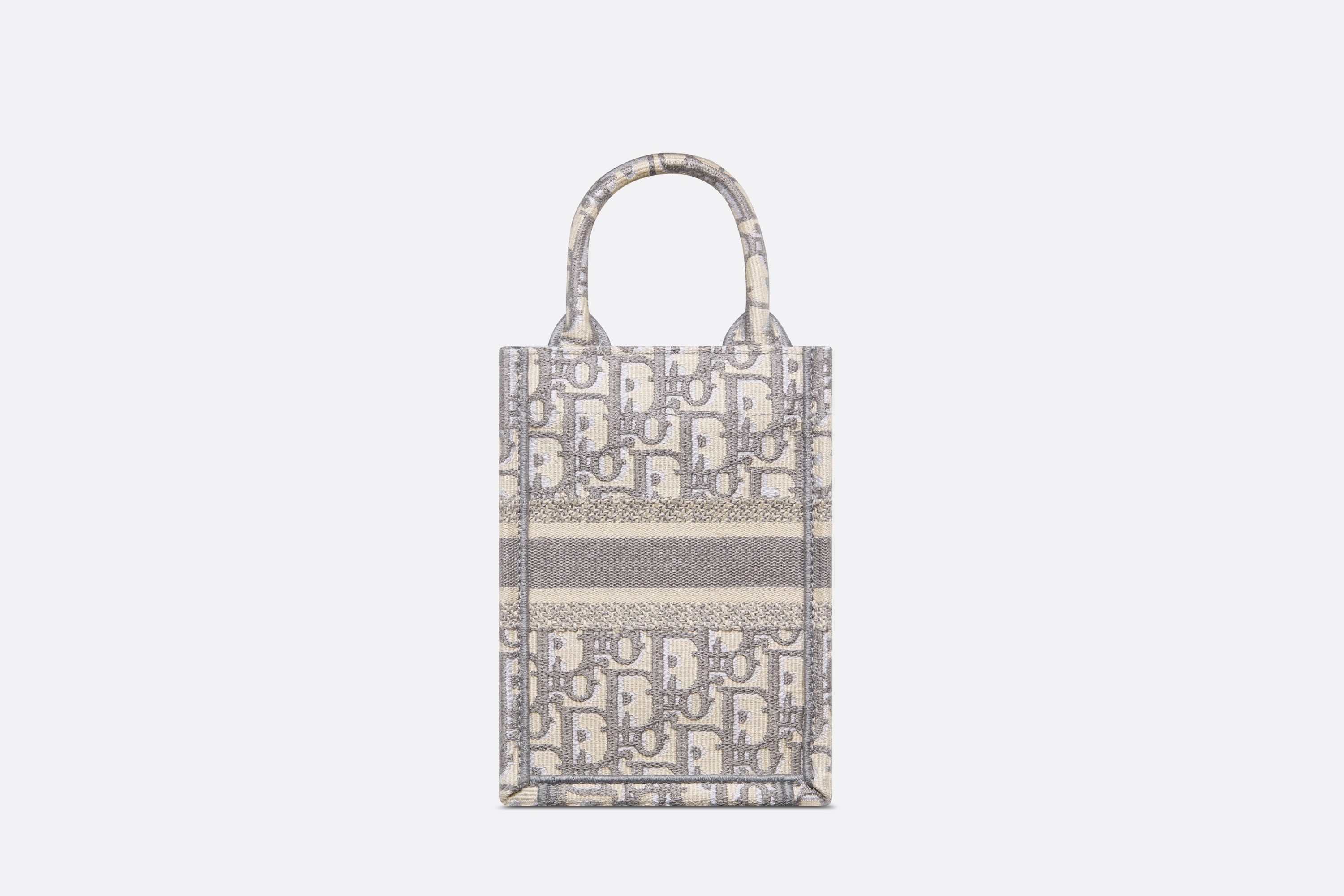 Dior Mini Vertical Dior Book Tote with Strap | REVERSIBLE