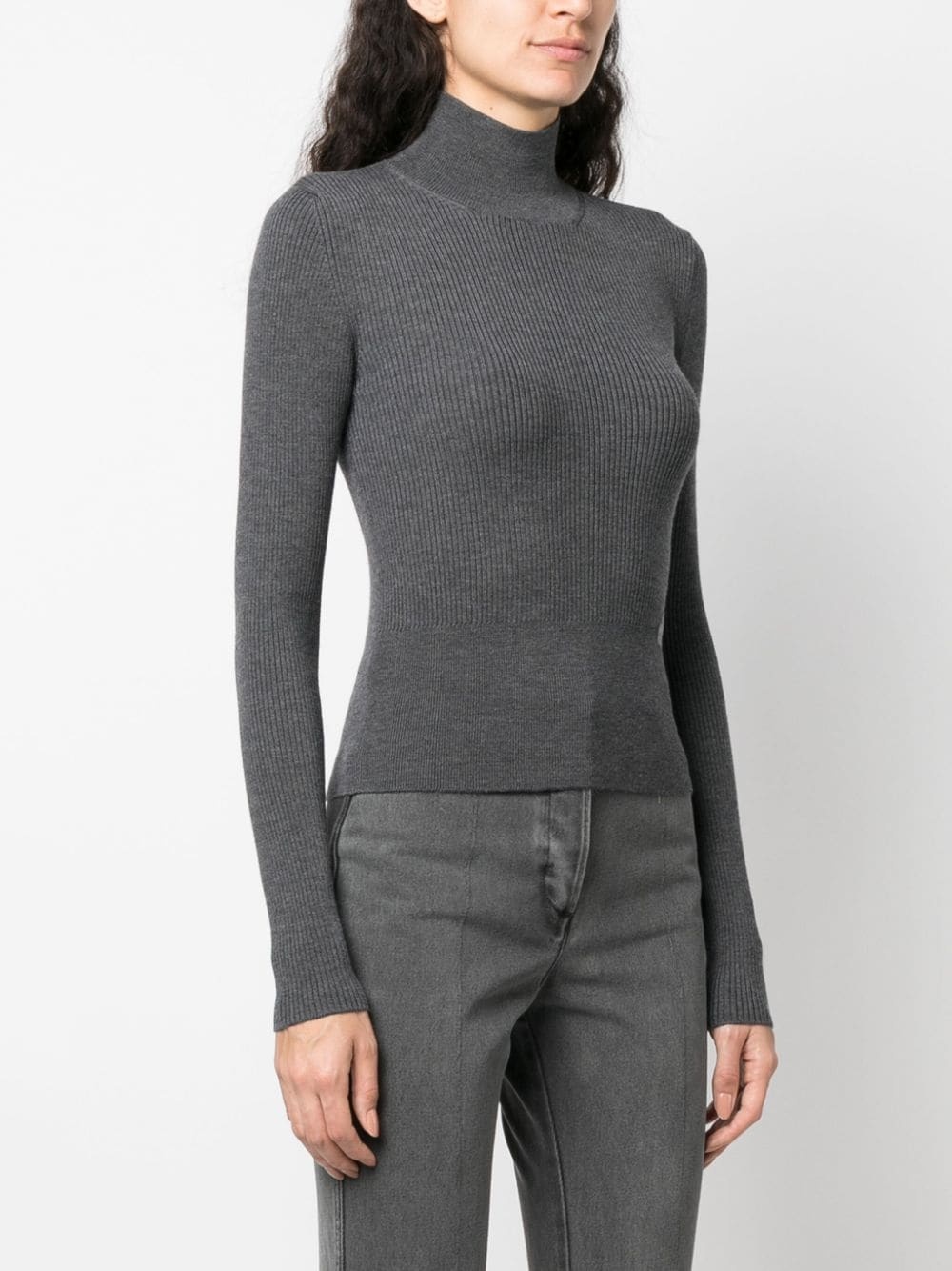 merino-blend mock-neck jumper - 3