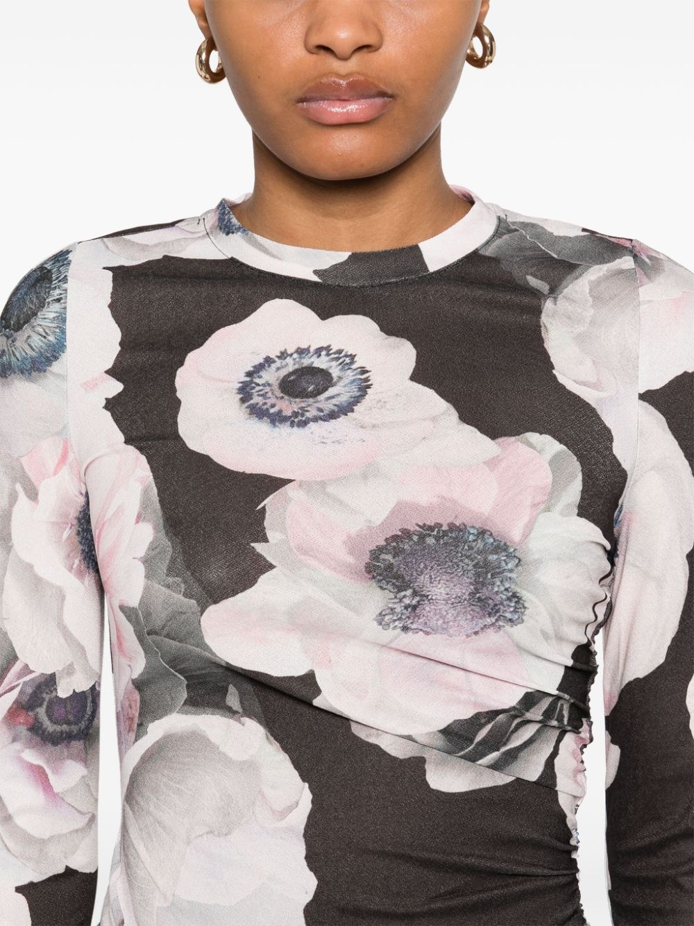 asymmetric long-sleeves top - 5