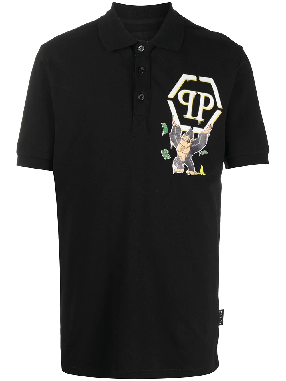 King Plein graphic-print polo shirt - 1