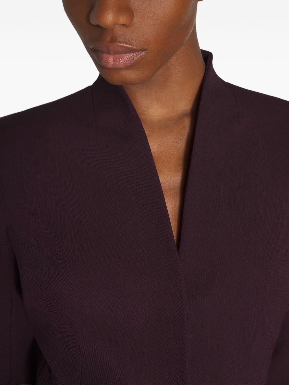 peplum-waist fitted jacket - 4