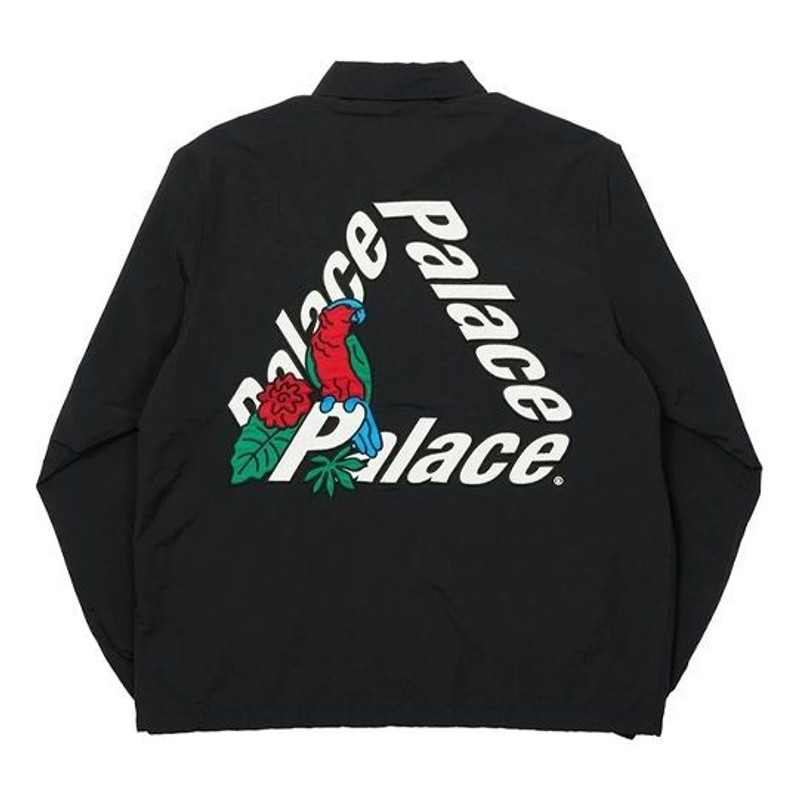 PALACE Embroidery Logo Coach Jacket Unisex Black P19JK003 1