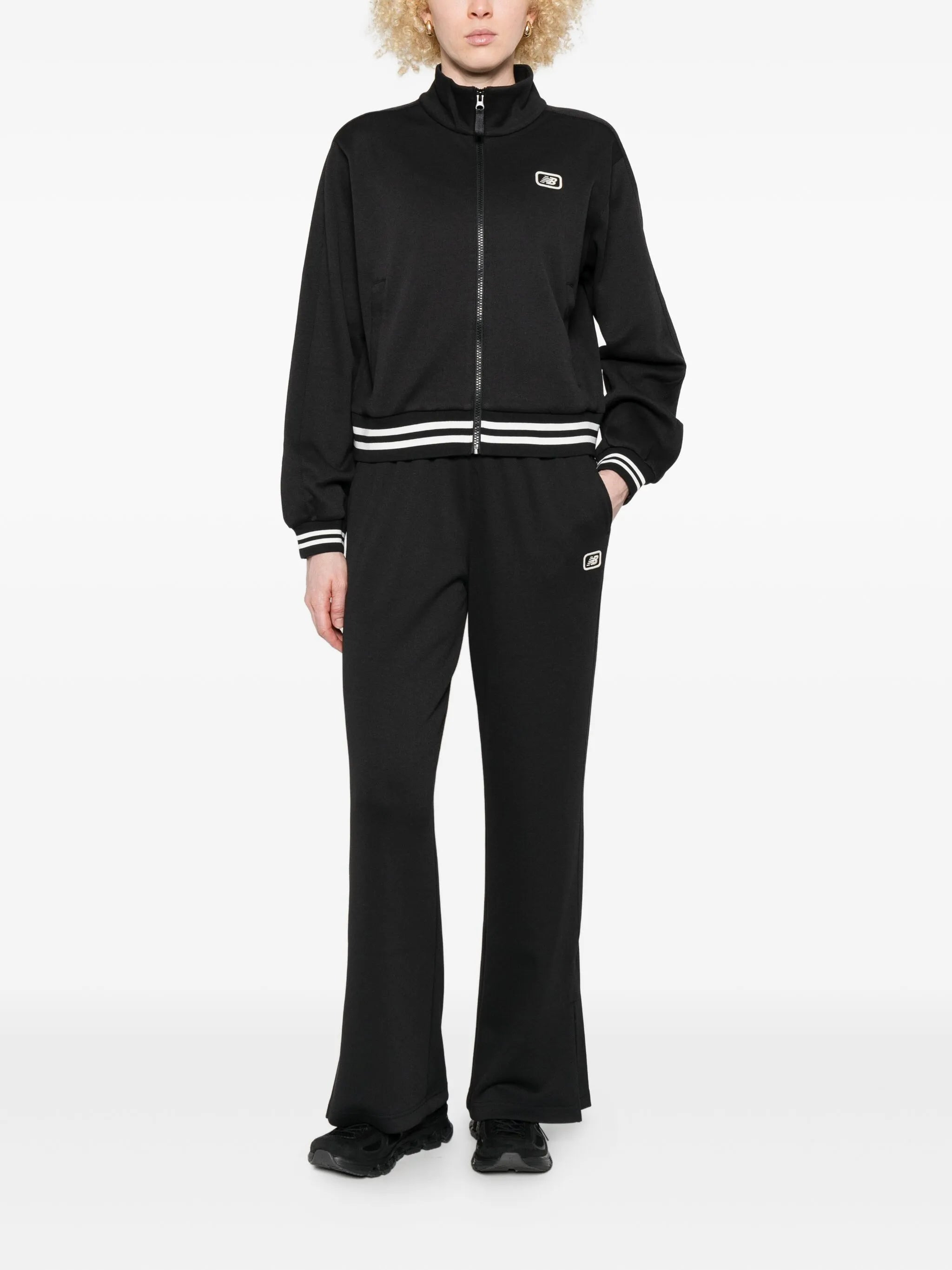 New Balance Elasticated-waistband Split-hem Trousers - 5