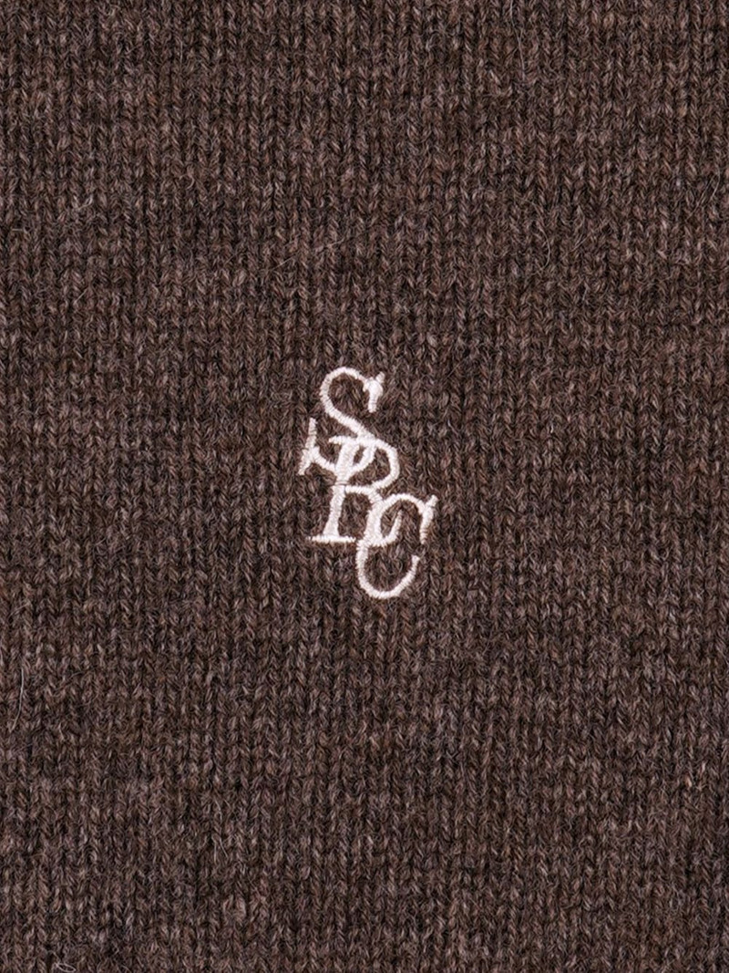 V-neck embroidered-logo sweater 4