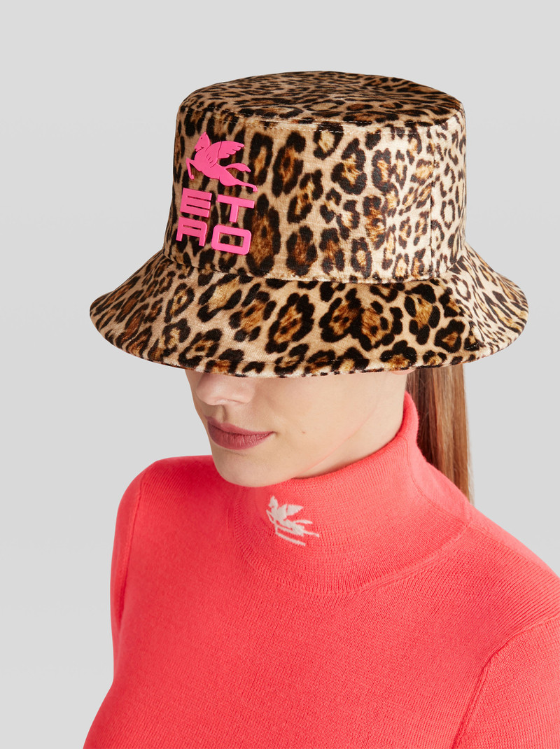 Etro ANIMALIER PRINT BUCKET HAT outlook