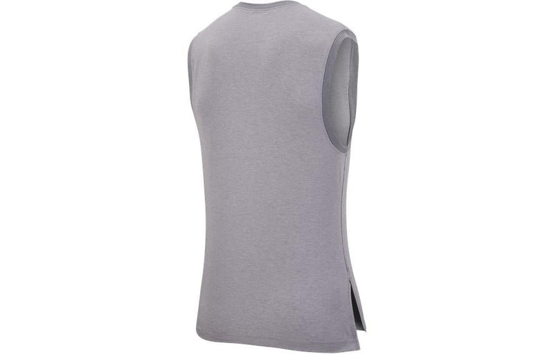 Nike Men's Nike Dri-FIT Solid Color Logo Round Neck Slim Fit Gray Vest CN9819-056 outlook