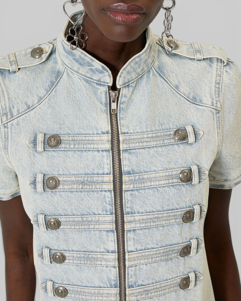 BLUE DENIM SHORT DRESS 5