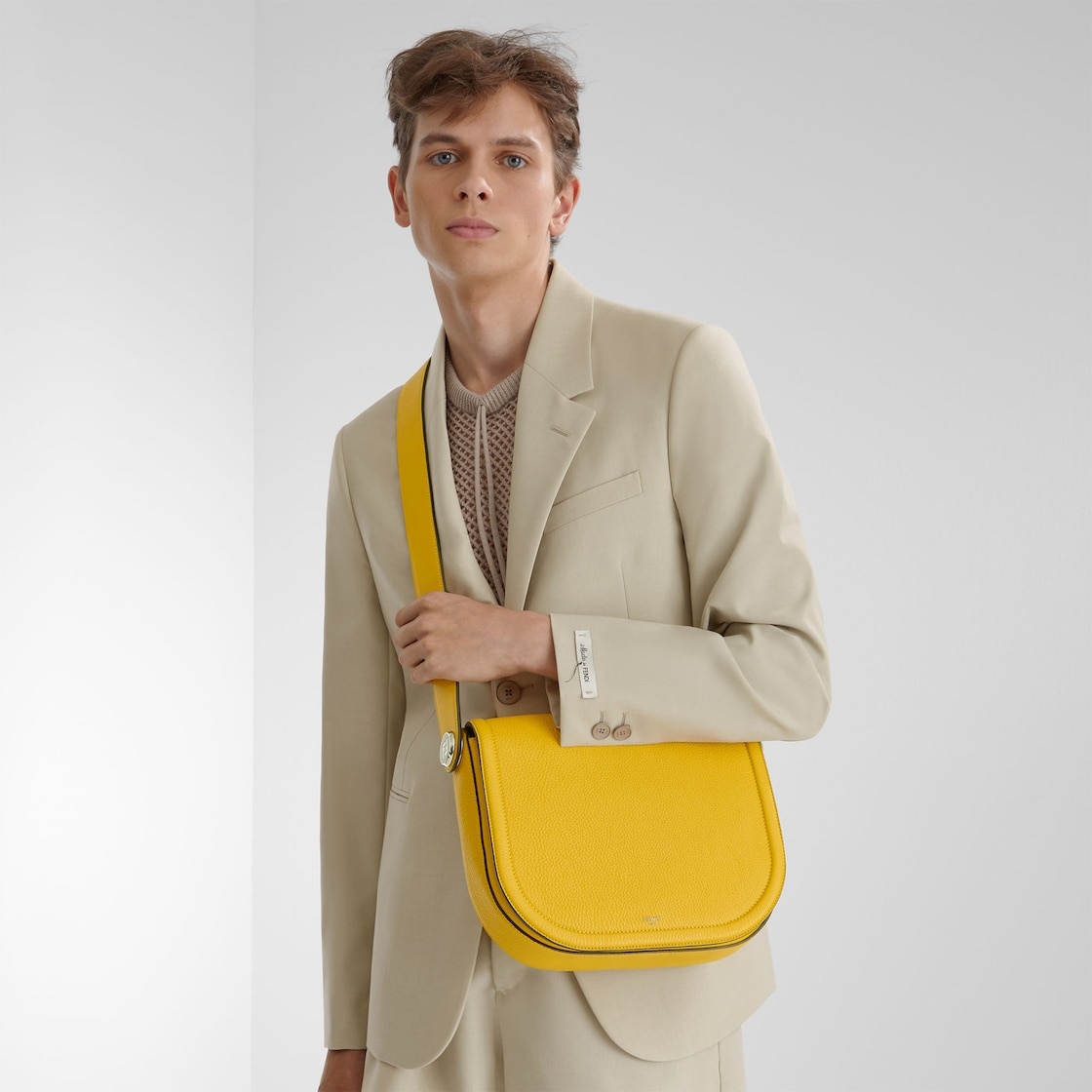 Fendi Roma Leather Chiodo Messenger - 6