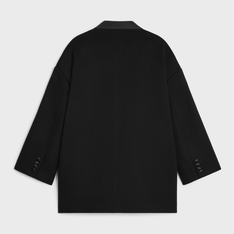 CELINE egg tux coat in double face cashmere outlook