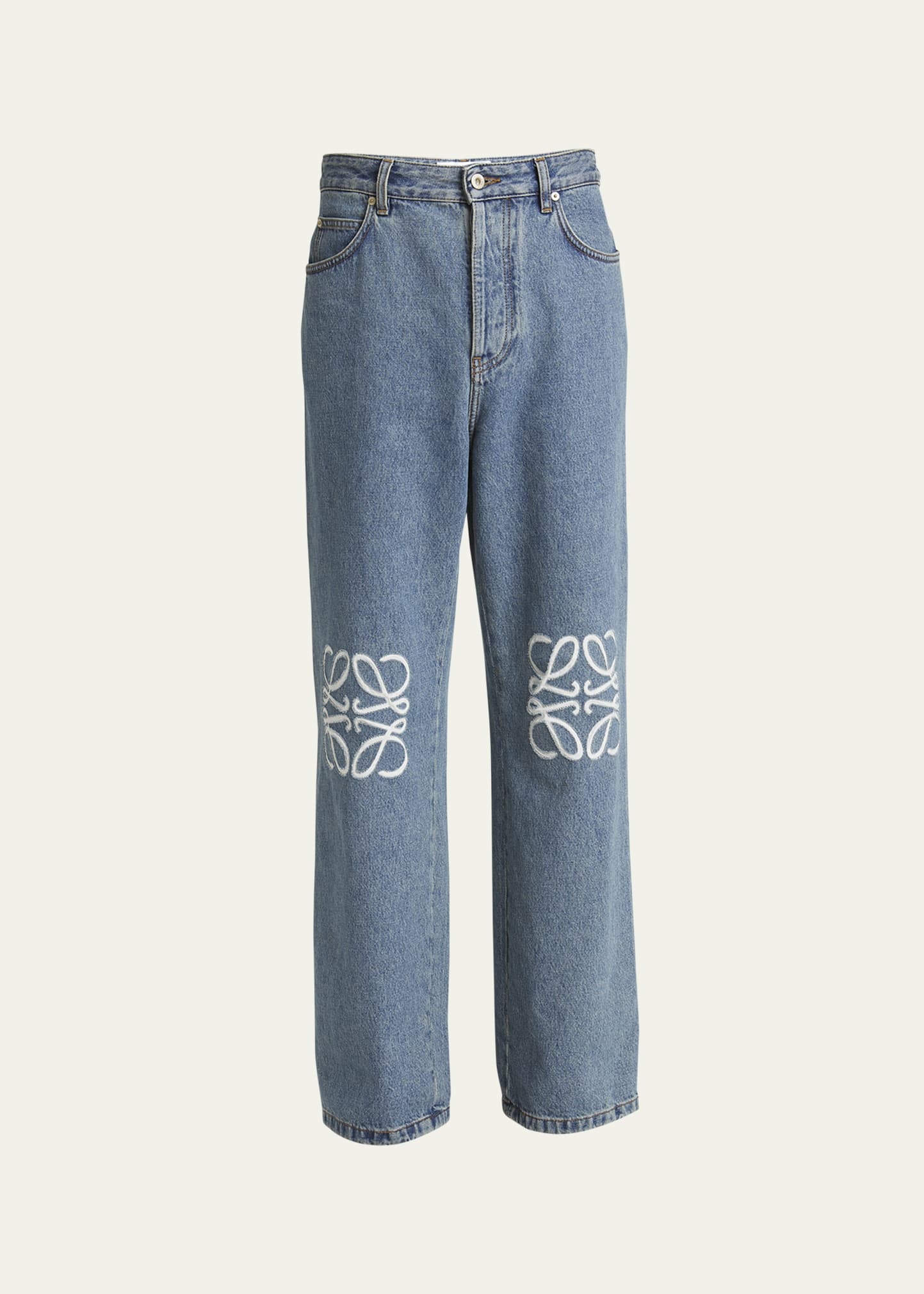 Men's Anagram Straight-Leg Jeans - 1
