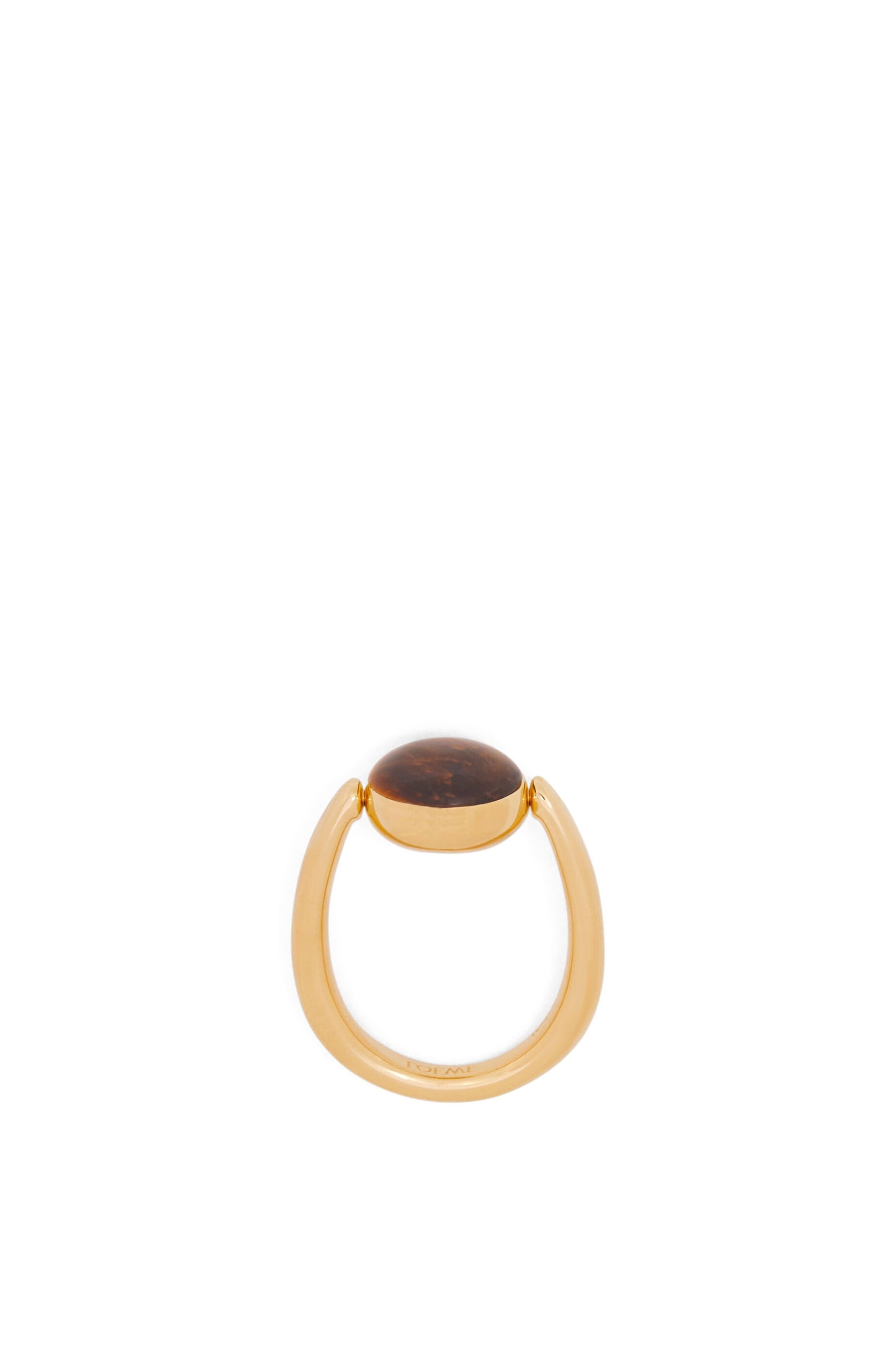 Anagram Pebble ring in sterling silver and tiger eye - 4