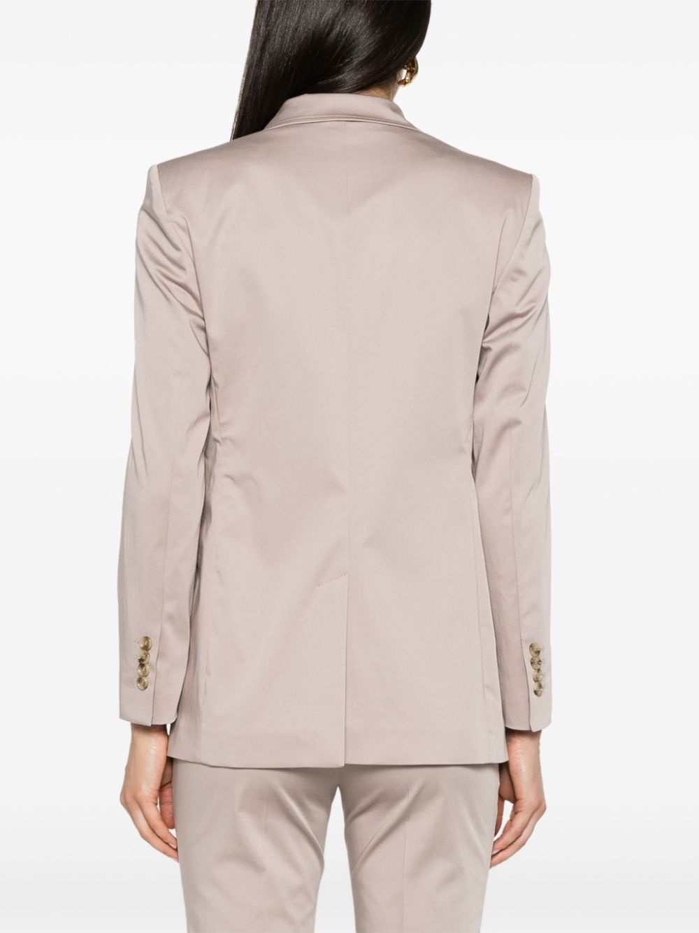 double-breasted satin blazer - 4