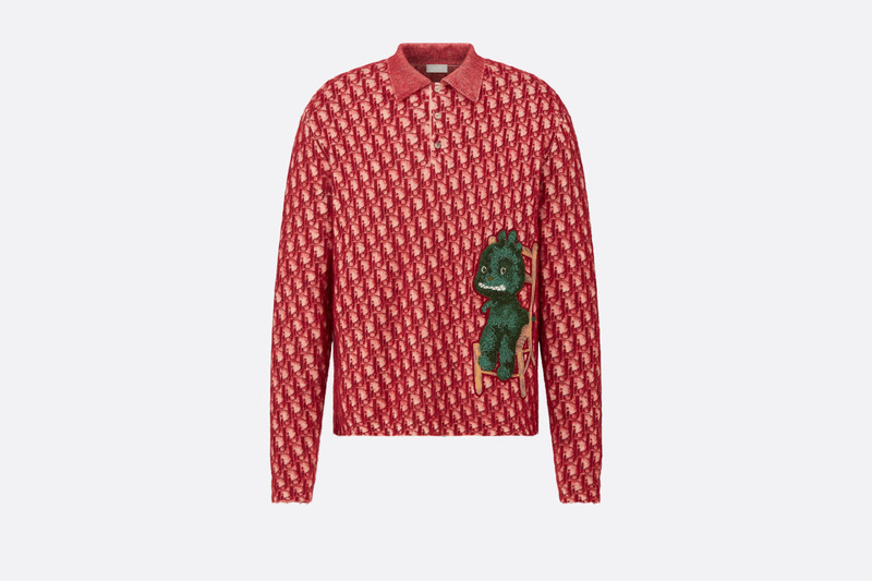 DIOR AND OTANI WORKSHOP Long-Sleeved Polo Shirt 1