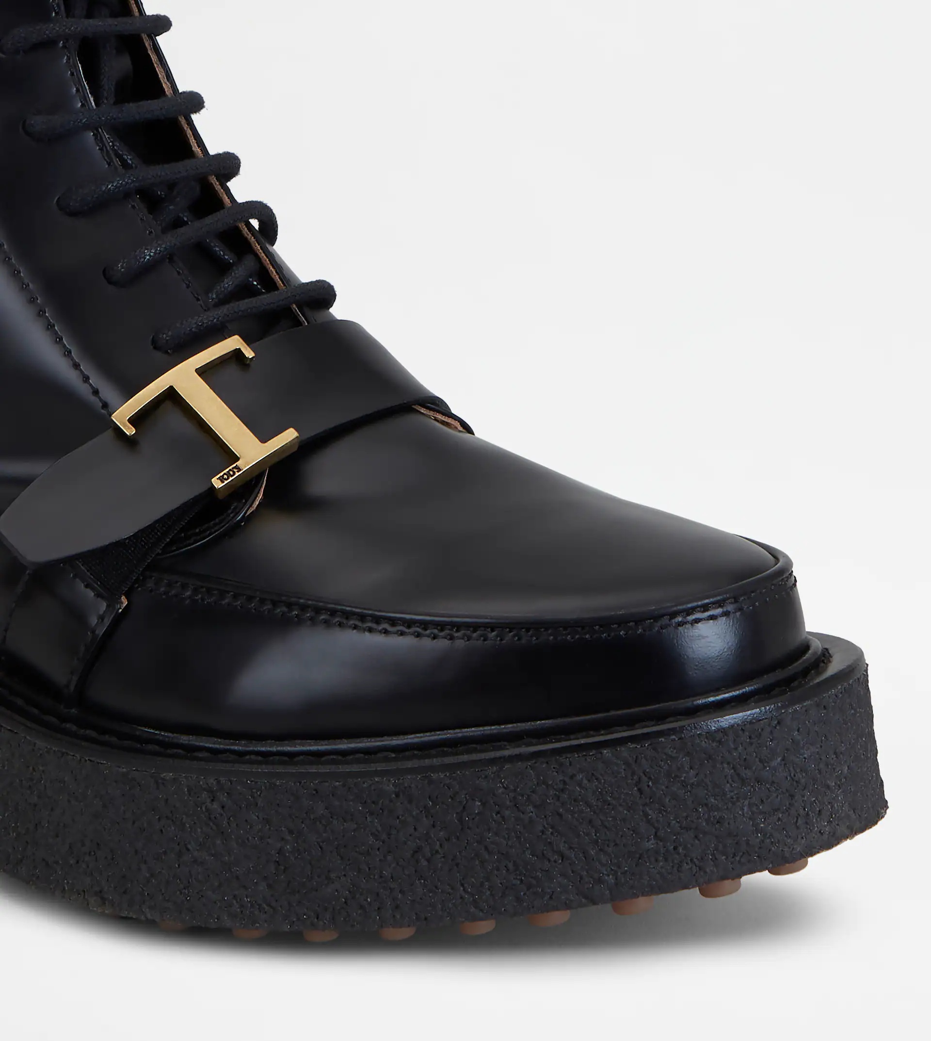 TIMELESS PLATFORM BOOTS IN LEATHER - BLACK - 7