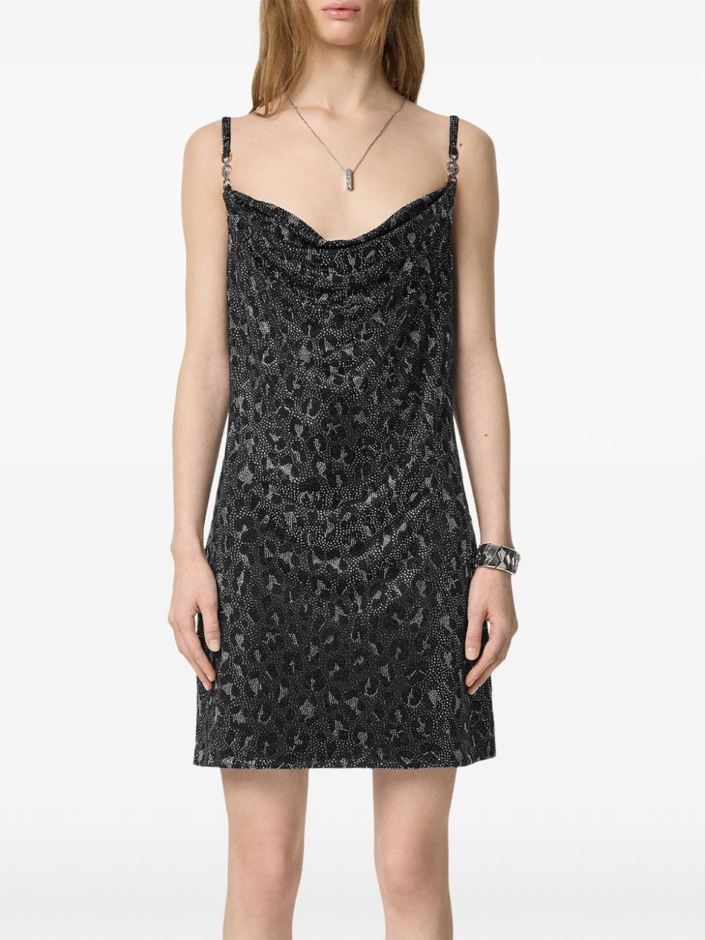 leopard-print mini dress - 3