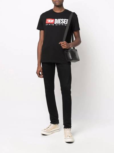 Diesel embroidered-logo cotton T-shirt outlook