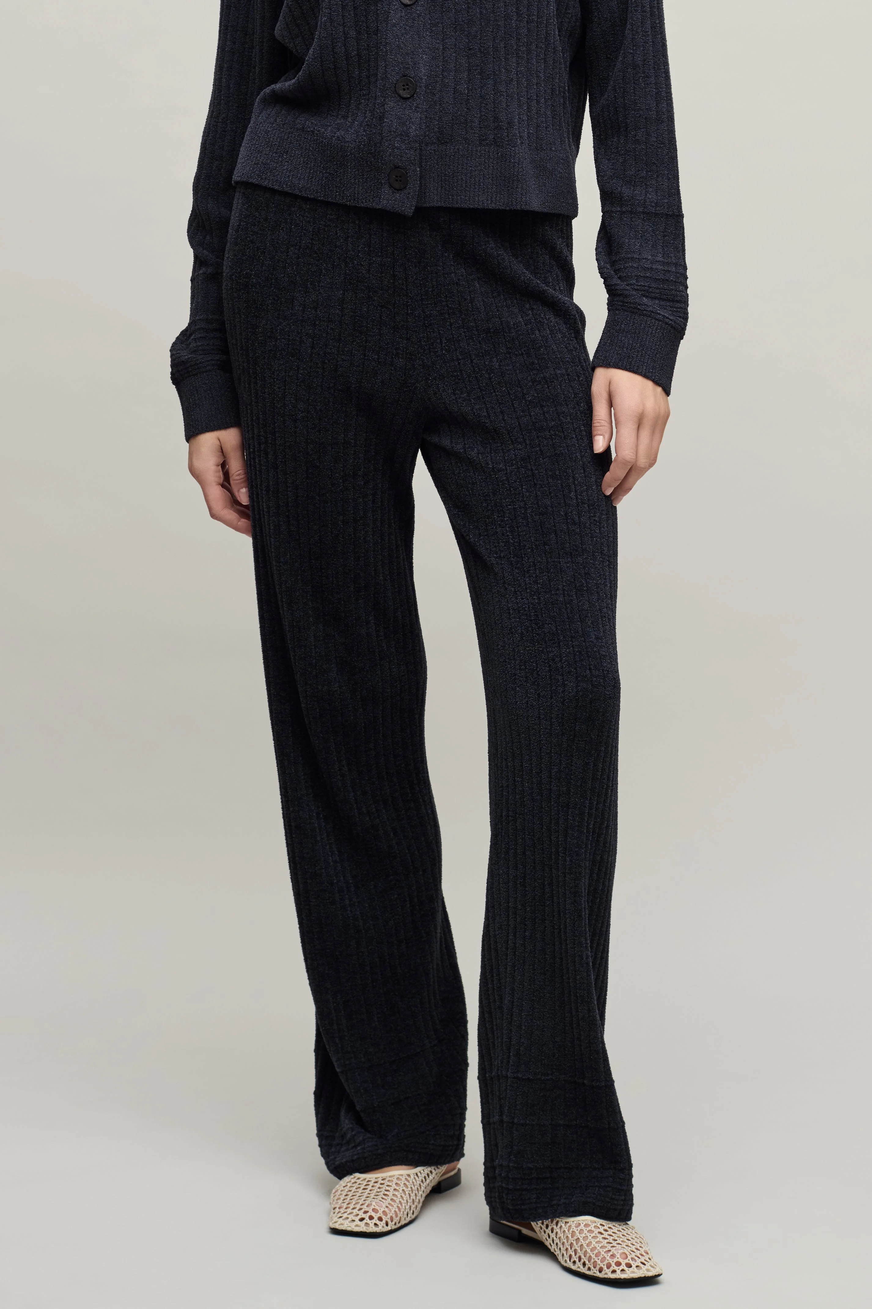 CozyChic Ultra Lite® Textured Hem Rib Pant - 1