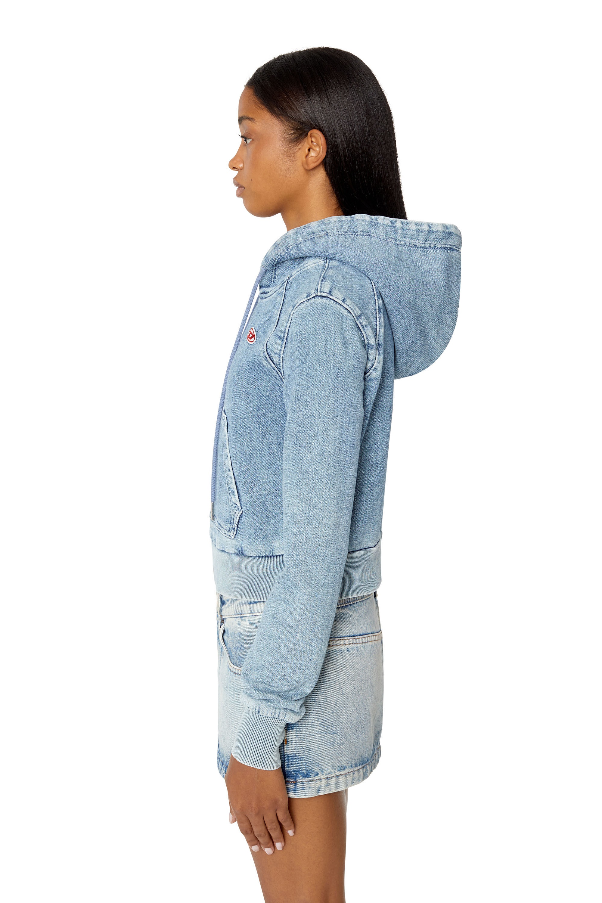D-ANGY TRACK DENIM HOODIE - 6