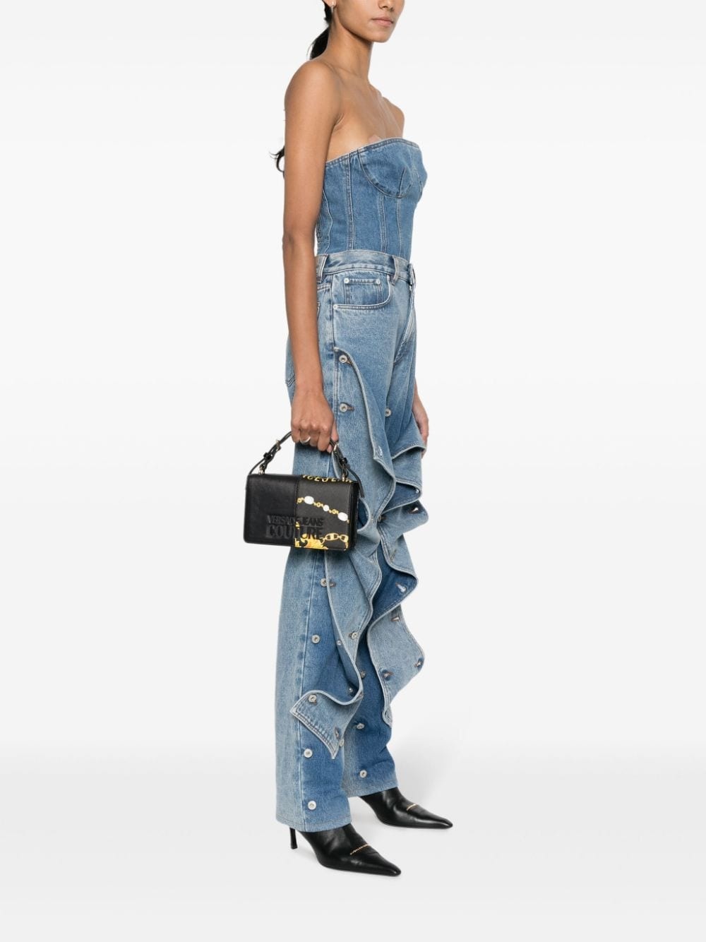 Chain Couture-print tote bag - 2