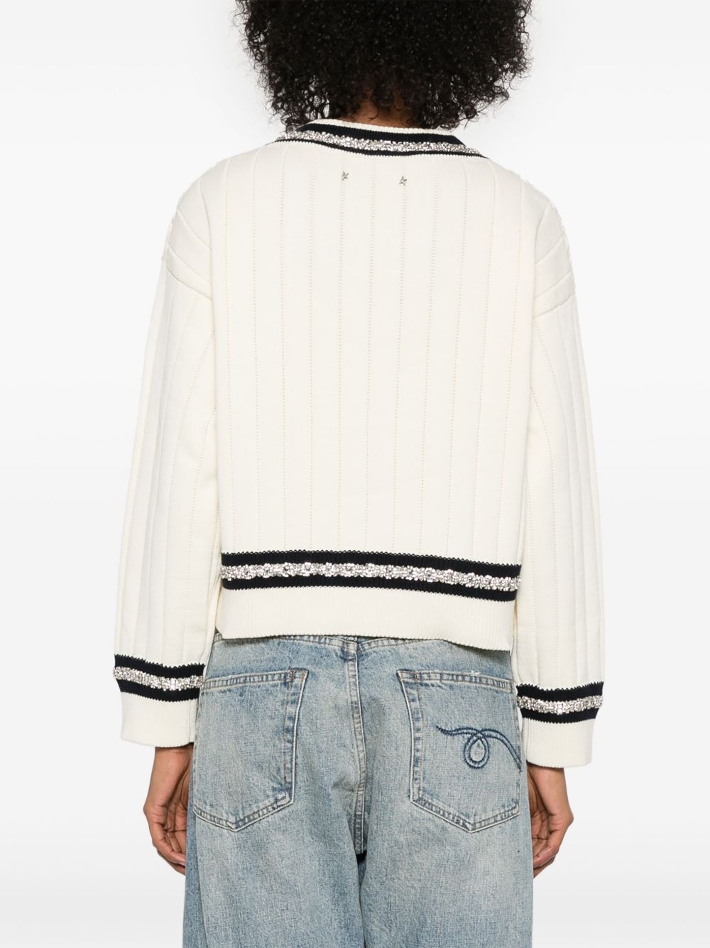 crystal-embellished sweater - 4