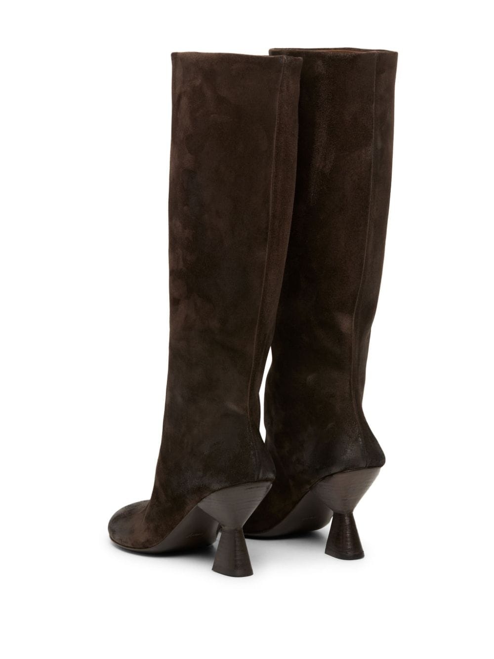 knee-high suede boots - 3