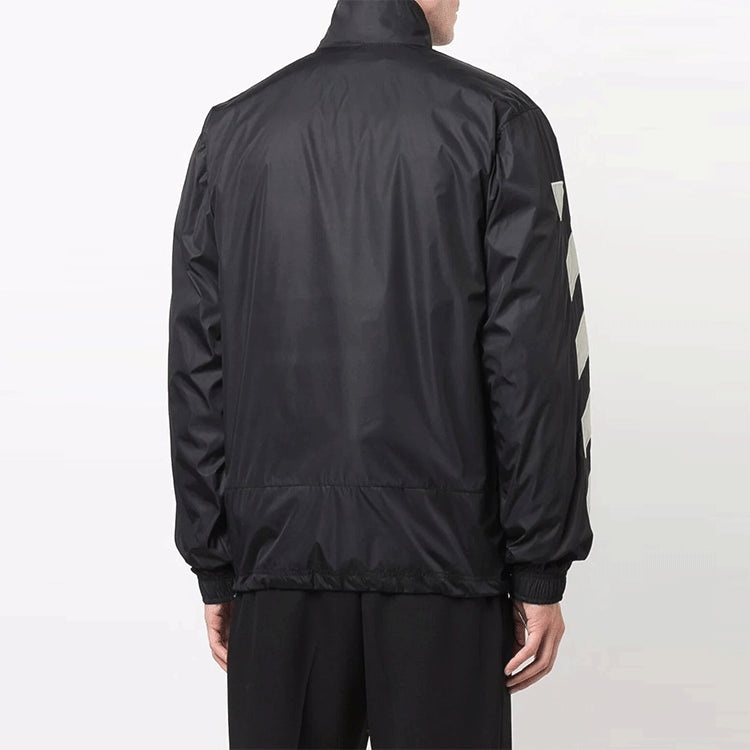 Off-White FW21 Logo Printing Windproof Jacket Ordinary Version Black OMBD022F21FAB0011017STONE - 3
