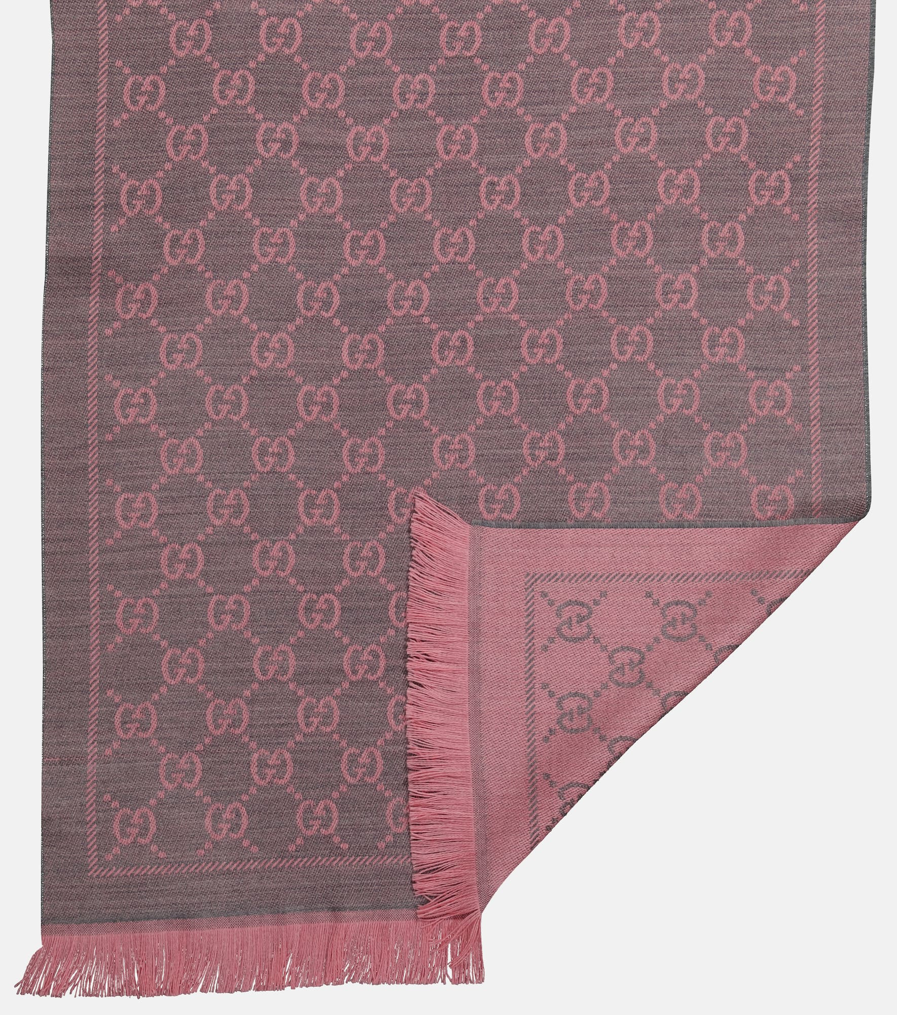 GG wool jacquard scarf - 3