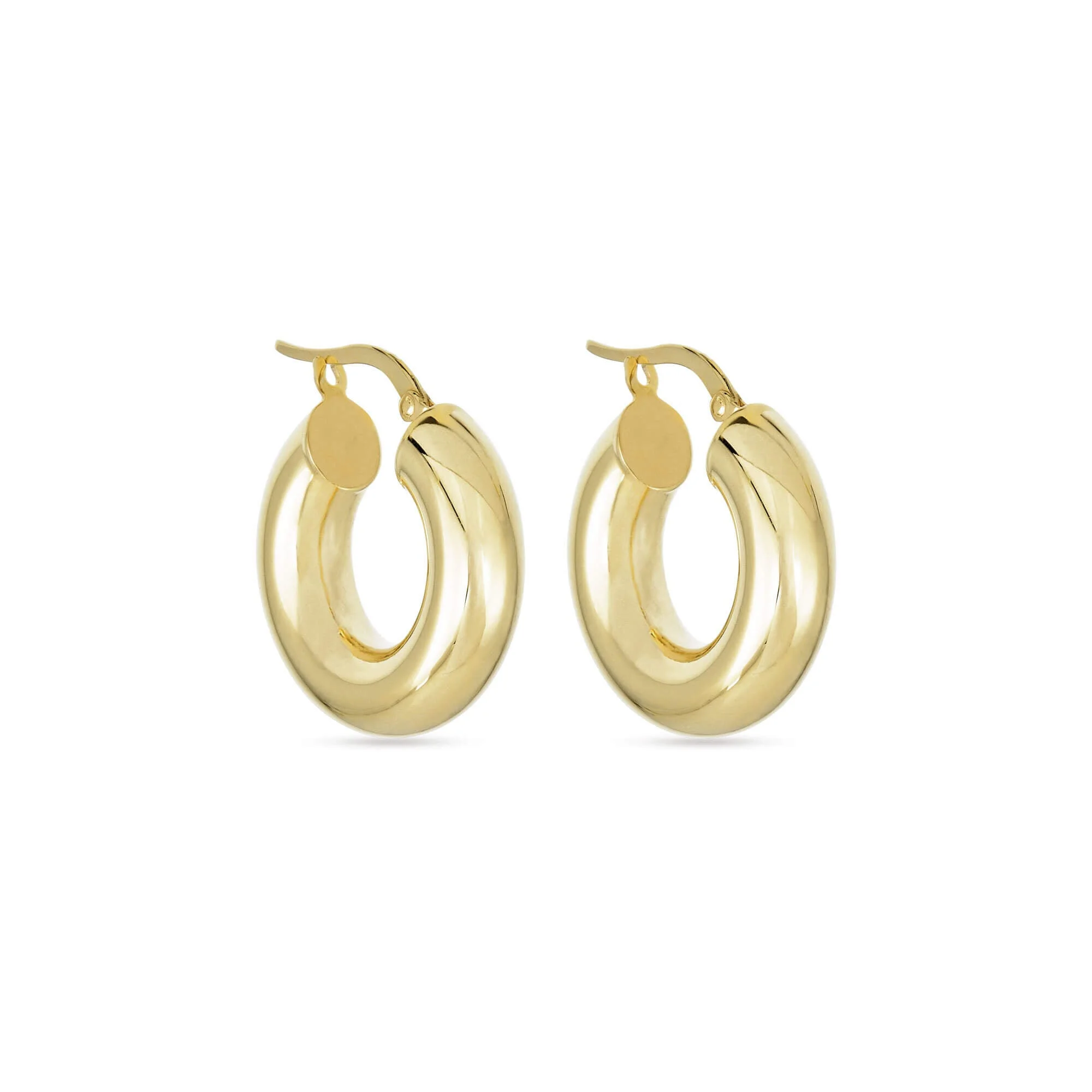 Gold Doughnut Hoops - 1