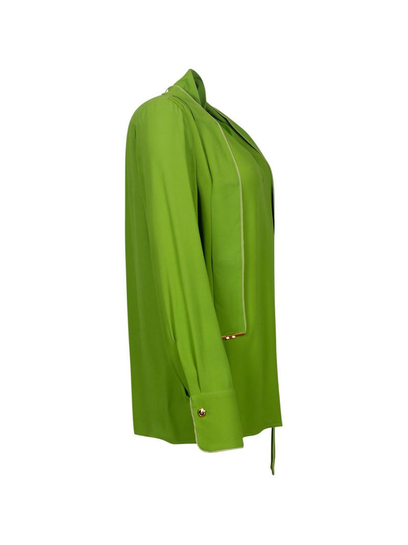 sash V-neck blouse 3