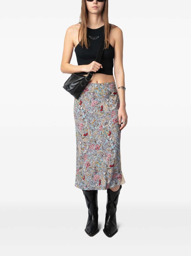 Zadig & Voltaire Jayla floral-print skirt outlook