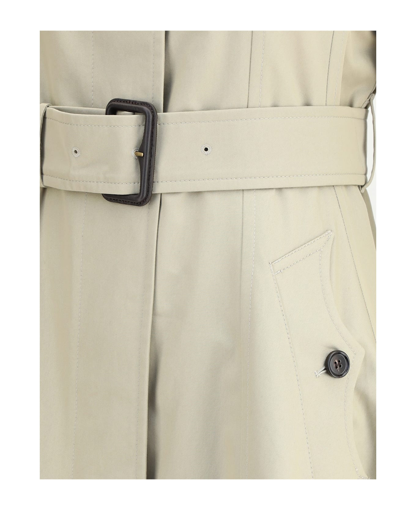 Ellingham Fit-and-flare Long Gabardine Trench Coat - 3