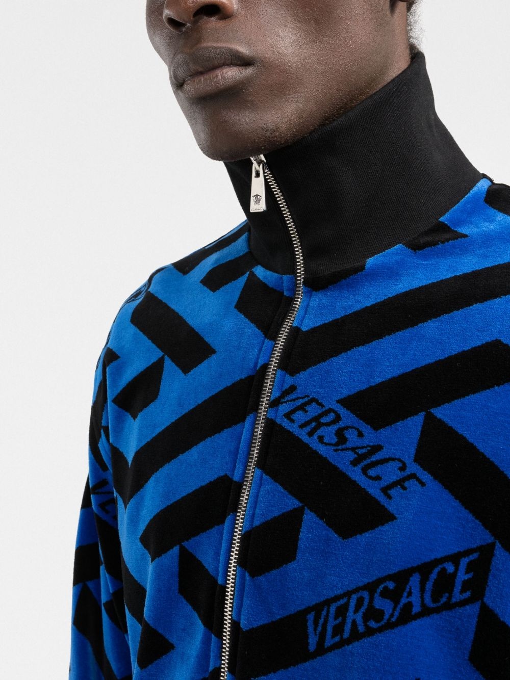 geometric-print track jacket - 5