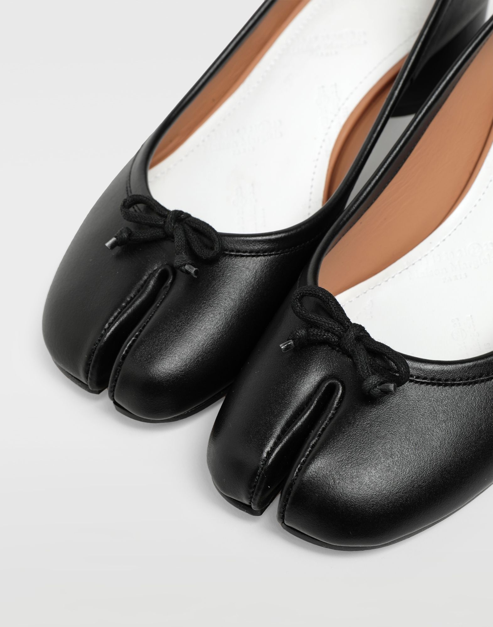 Tabi leather ballerina pumps - 4