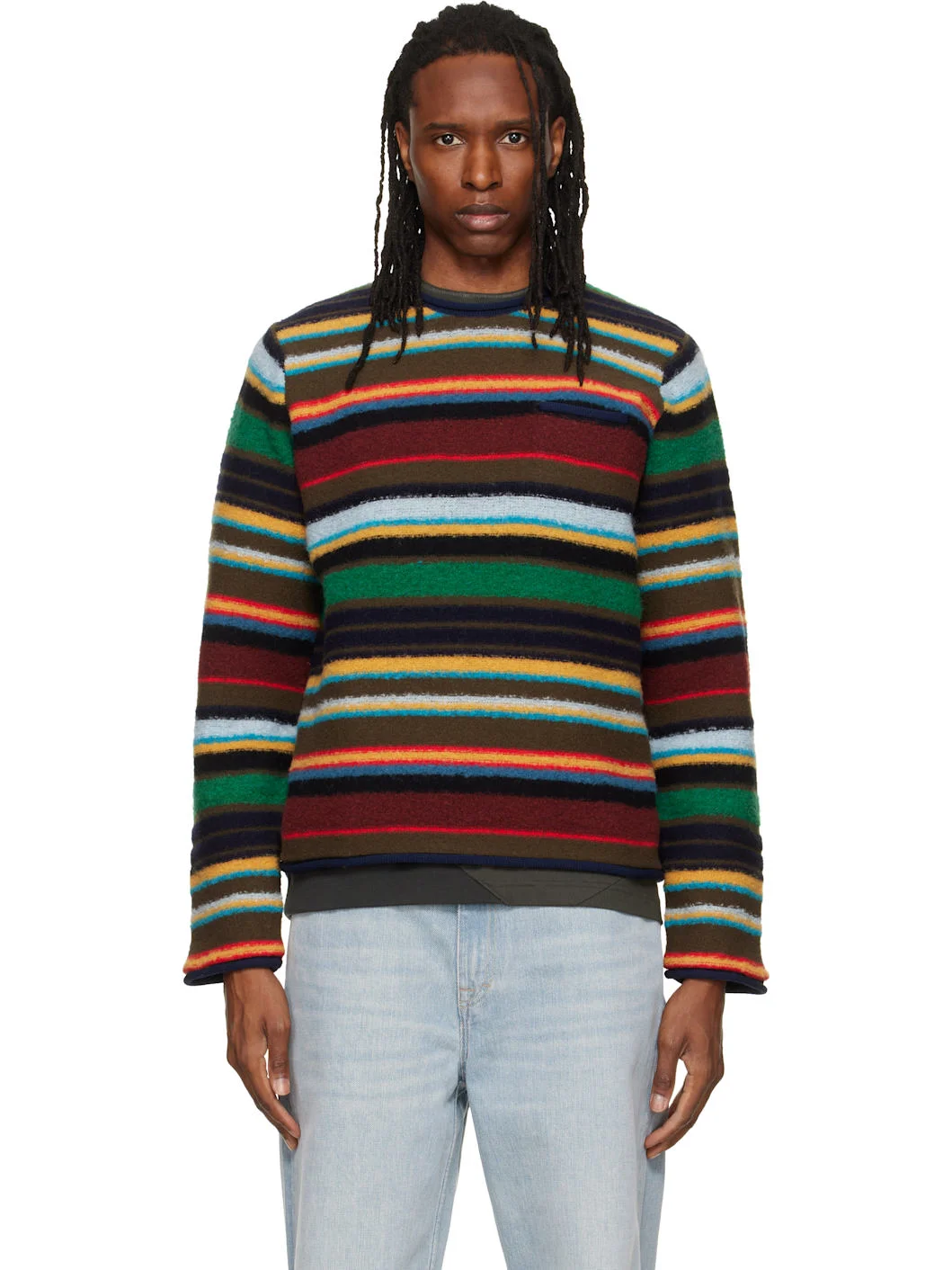 Multicolor Mix Knit Sweater - 1
