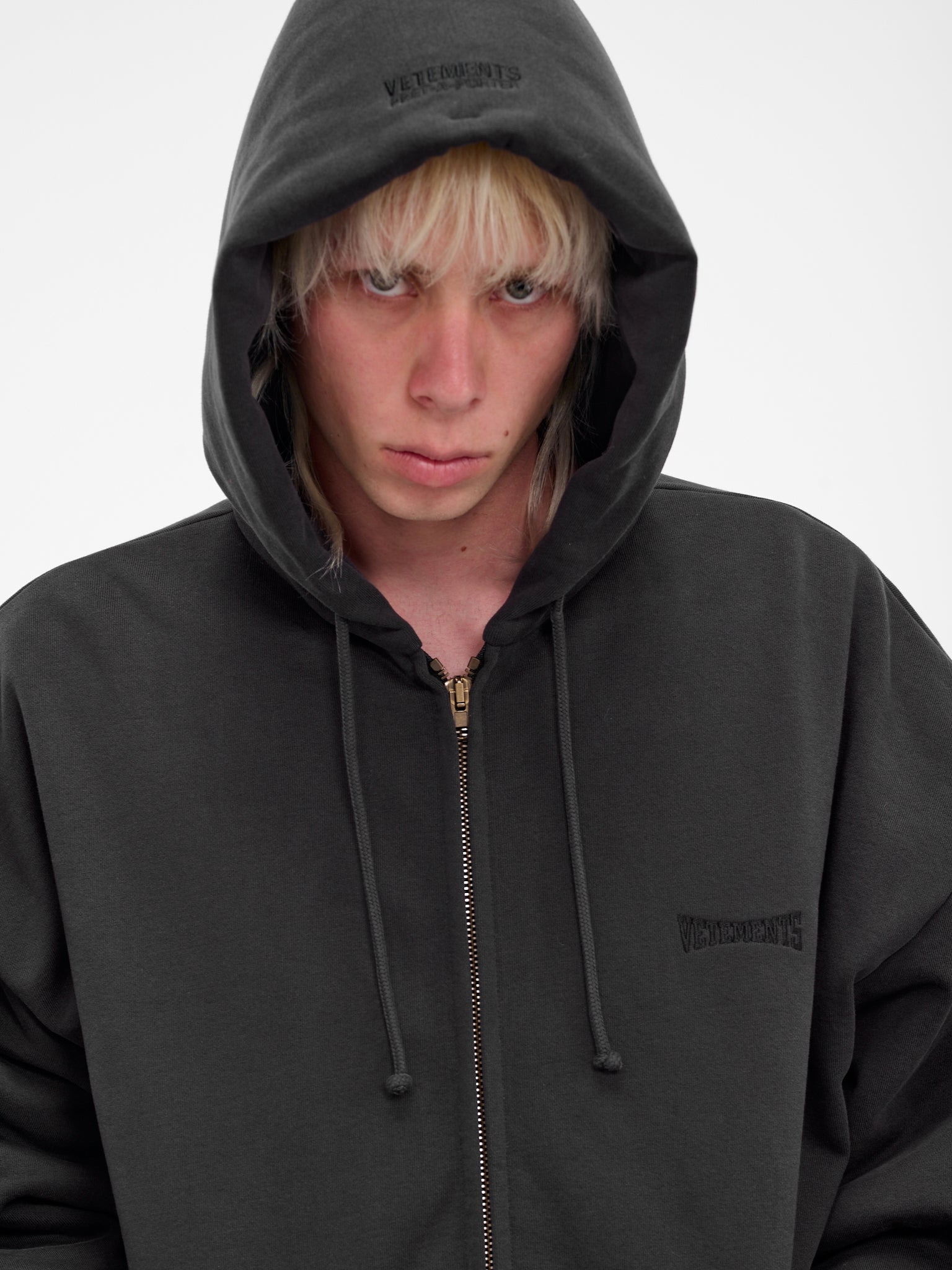 Black Boxing Logo Oversized Hoodie - 4