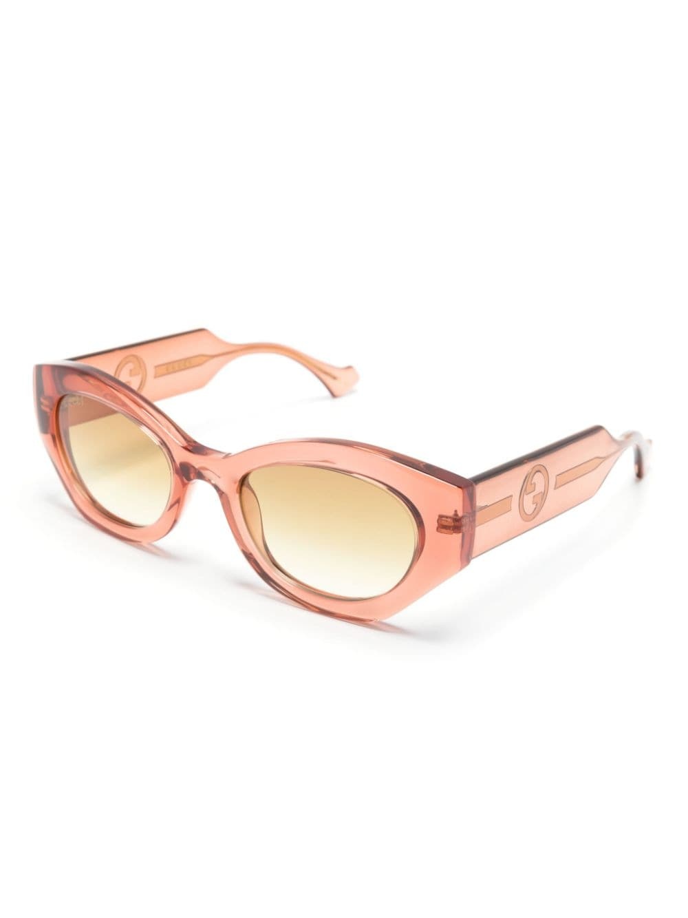 Interlocking G-logo oval-frame sunglasses - 2