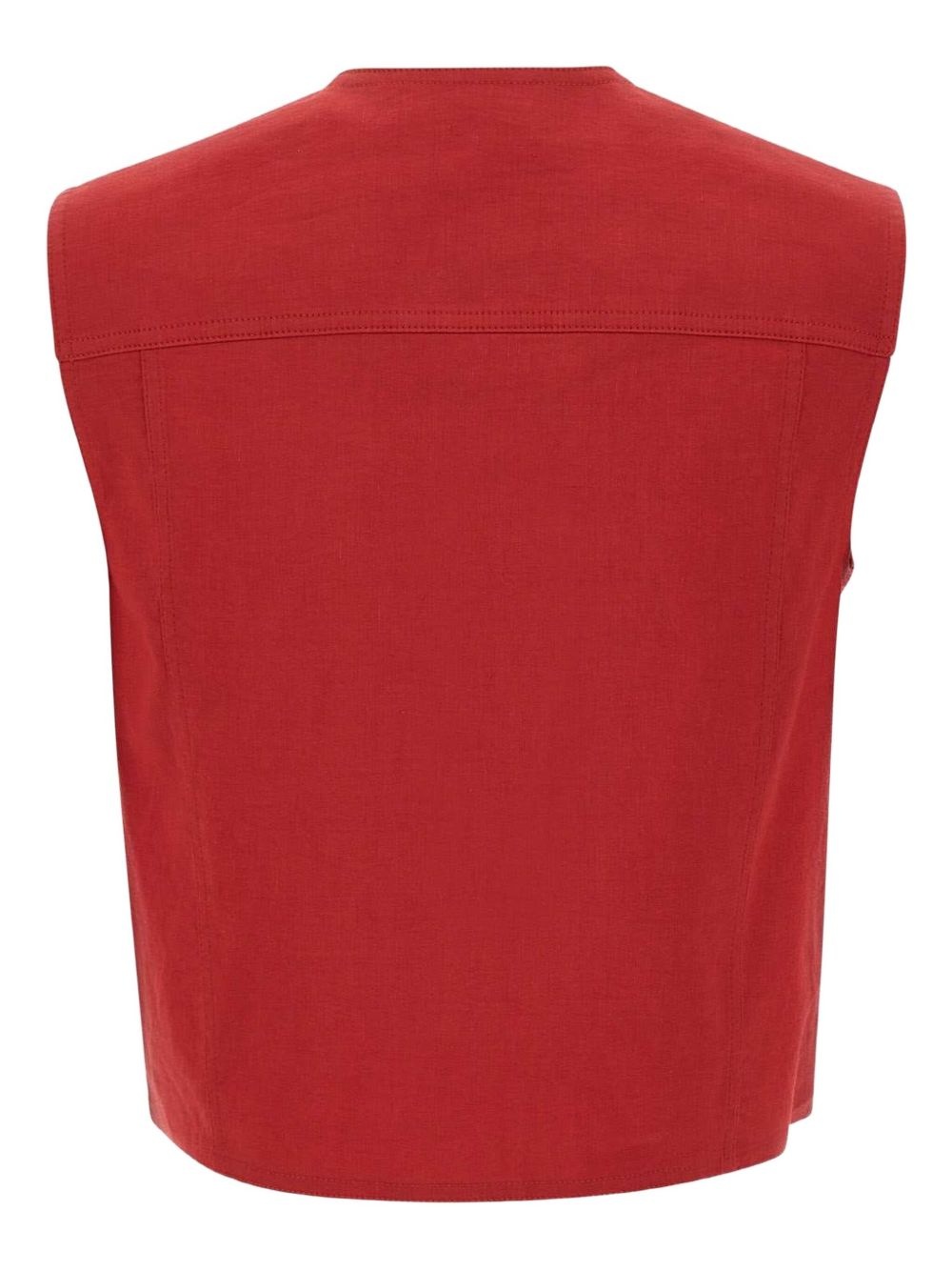 button-down vest - 2