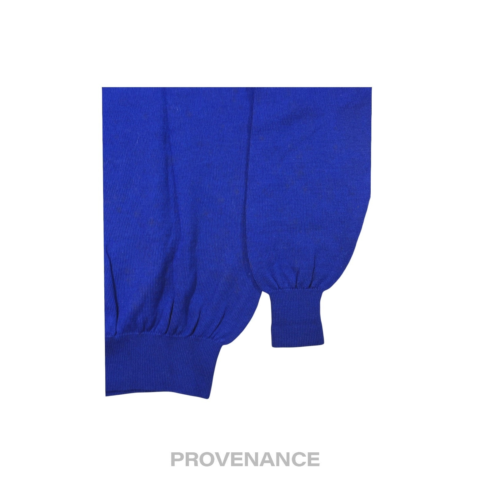 Balenciaga Sports Golf Crewneck Wool Sweatshirt - Blue L - 5