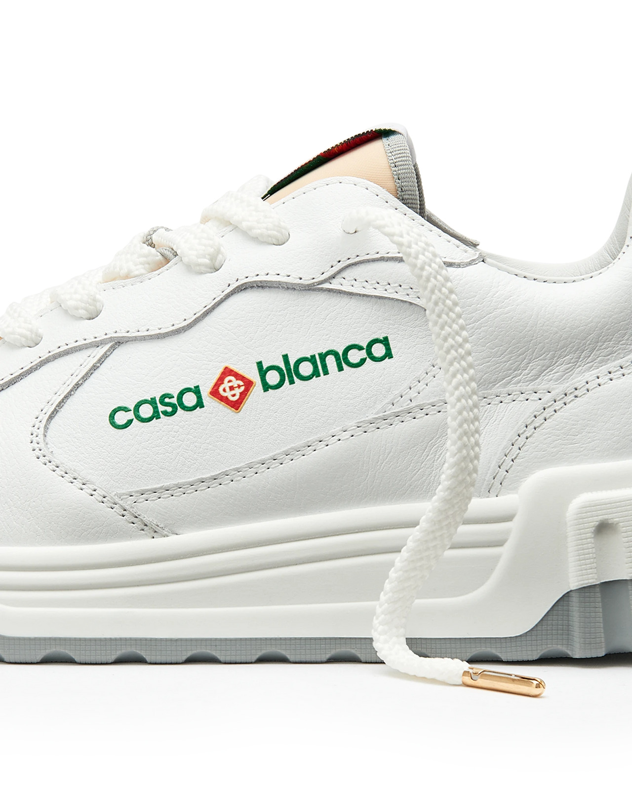 Mens Court White & Grey Sneaker | Casablanca Paris - 11