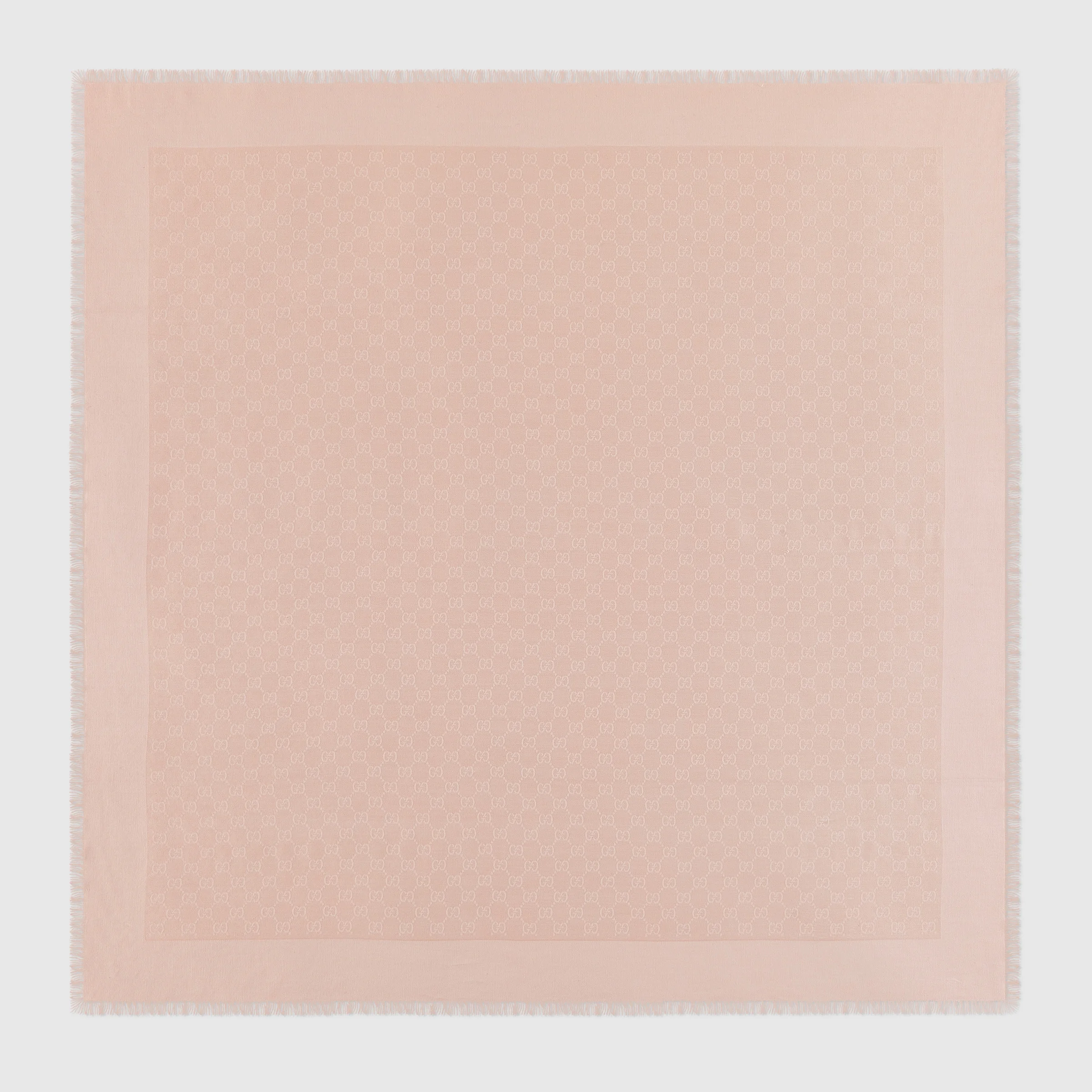 GG cotton silk jacquard shawl - 1