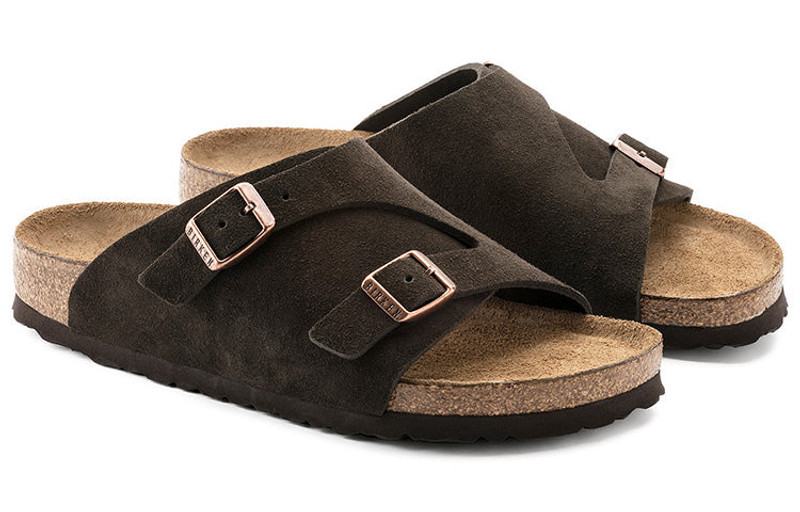 Birkenstock Zrich Soft Footbed Suede Leather Narrow Fit 'Mocha' 1009531 4