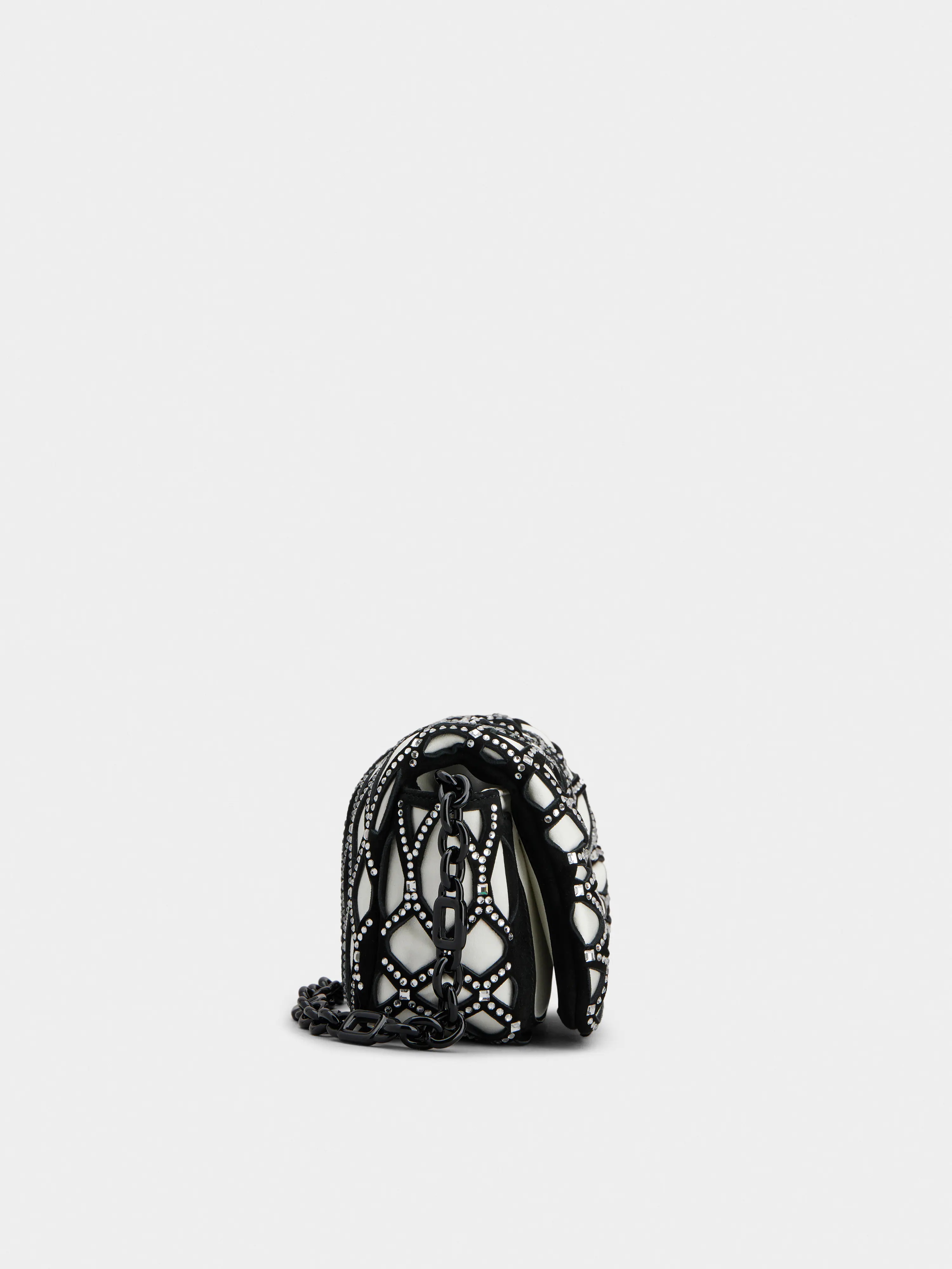 Viv' Choc Mini Bag in satin - 4